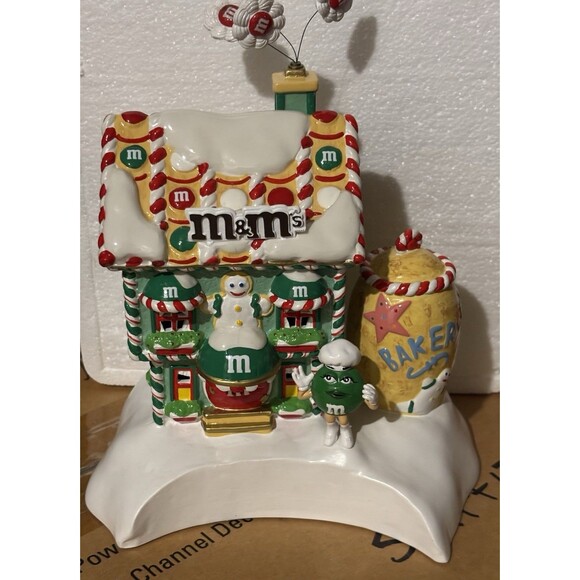Dept 56 M&M'S Chocolate Candy Factory Lighted House Candy Dish W/ Box - Picture 9 of 15